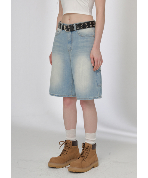 BUTTON UP（ボタンアップ）の「シグニチャーカーペンターバミューダデニムパンツ（デニムパンツ・レディース・その他・SMALL/MEDIUM）」の3枚目の写真