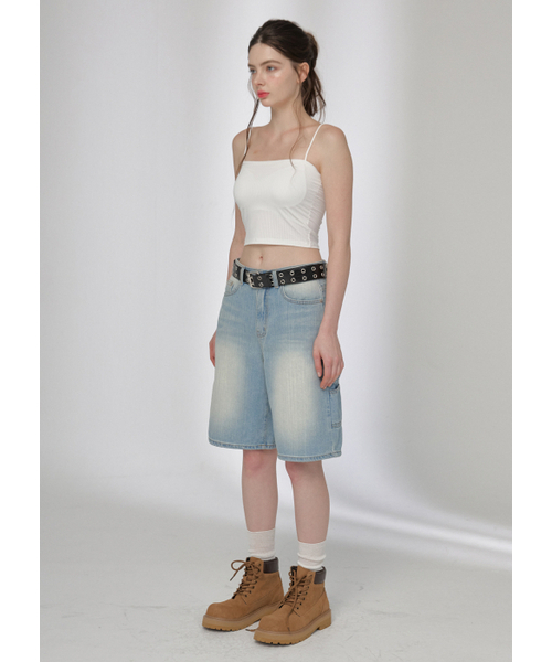 BUTTON UP（ボタンアップ）の「シグニチャーカーペンターバミューダデニムパンツ（デニムパンツ・レディース・その他・SMALL/MEDIUM）」の4枚目の写真