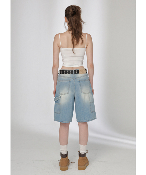 BUTTON UP（ボタンアップ）の「シグニチャーカーペンターバミューダデニムパンツ（デニムパンツ・レディース・その他・SMALL/MEDIUM）」の6枚目の写真