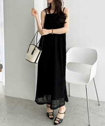 GeeRA | 春夏のおでかけに♪前後２ＷＡＹパネルレースキャミワンピース(ワンピース)