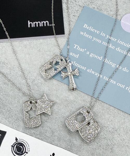 WEGO（ウィゴー）の「WEGO/ラインストーンダイカットネックレス（ネックレス・レディース・その他2/その他1/その他3・FREE）」の12枚目の写真