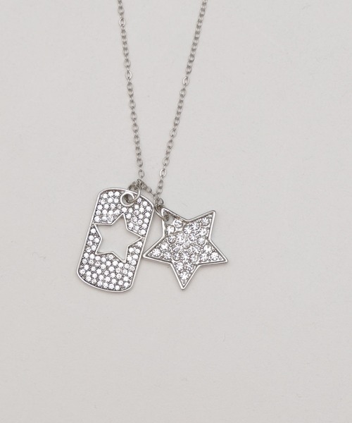 WEGO（ウィゴー）の「WEGO/ラインストーンダイカットネックレス（ネックレス・レディース・その他2/その他1/その他3・FREE）」の4枚目の写真