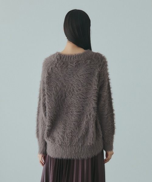 VICKY(ビッキー)の「カーブヘムシャギーニットプルオーバー≪手洗い可能≫(ニット/セーター・レディース・ピンク/ダークグレー/ブラウン/グリーン・M)」の11枚目の写真