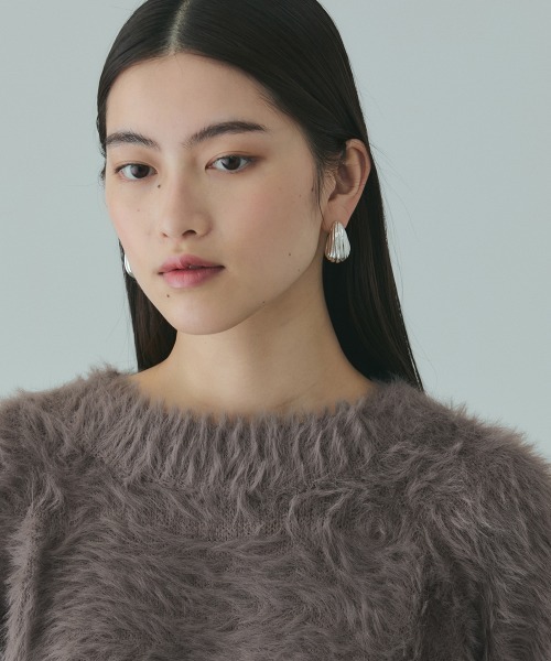 VICKY(ビッキー)の「カーブヘムシャギーニットプルオーバー≪手洗い可能≫(ニット/セーター・レディース・ピンク/ダークグレー/ブラウン/グリーン・M)」の12枚目の写真