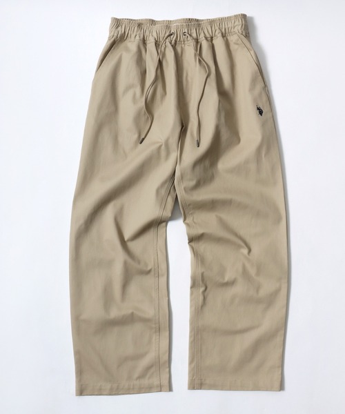 Lazar（ラザル）の「U.S. POLO ASSN./ユーエスポロアッスン コットンヘビーツイル ツータック セミワイド ストレート イージーパンツ/ワークパンツ/レディース メンズ（チノパンツ・メンズ・ベージュ/ブラック/アイボリー・M/L）」の11枚目の写真