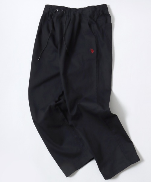 Lazar（ラザル）の「U.S. POLO ASSN./ユーエスポロアッスン コットンヘビーツイル ツータック セミワイド ストレート イージーパンツ/ワークパンツ/レディース メンズ（チノパンツ・メンズ・ベージュ/ブラック/アイボリー・M/L）」の5枚目の写真