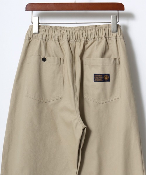 Lazar（ラザル）の「U.S. POLO ASSN./ユーエスポロアッスン コットンヘビーツイル ツータック セミワイド ストレート イージーパンツ/ワークパンツ/レディース メンズ（チノパンツ・メンズ・ベージュ/ブラック/アイボリー・M/L）」の21枚目の写真
