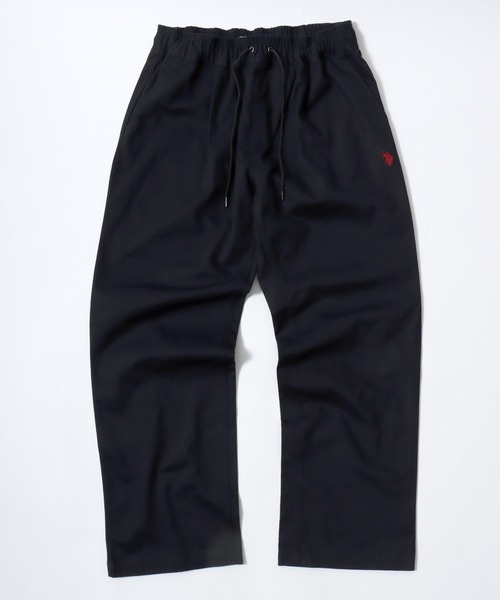 Lazar（ラザル）の「U.S. POLO ASSN./ユーエスポロアッスン コットンヘビーツイル ツータック セミワイド ストレート イージーパンツ/ワークパンツ/レディース メンズ（チノパンツ・メンズ・ベージュ/ブラック/アイボリー・M/L）」の9枚目の写真