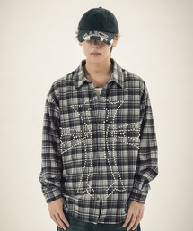 MSG（エムエスジー）の「パールクロスL/Sチェックシャツ（シャツ/ブラウス）」