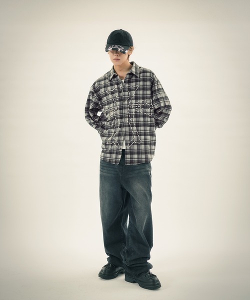 MSG（エムエスジー）の「パールクロスL/Sチェックシャツ（シャツ/ブラウス・メンズ・レッド/ブラック・M/L/XL）」の20枚目の写真
