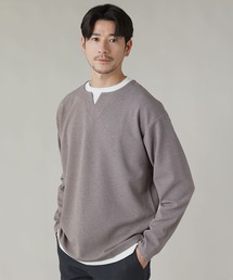 Buyer's Select/フクレジャガードキーネックフェイクレイヤード長袖Tシャツ