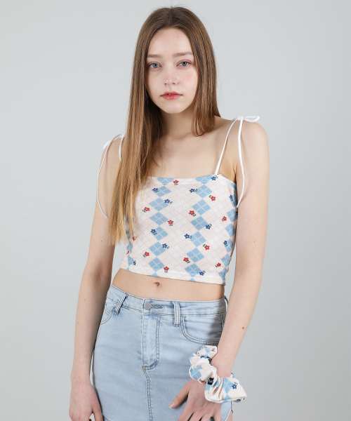 CATTLINE(カトリン)の「(セット) ハイティーン ノースリーブ クロップトップ ヘアゴム (ブルー)(Tシャツ/カットソー・レディース・その他・FREE)」の11枚目の写真