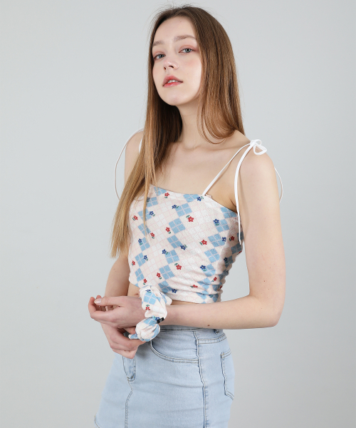 CATTLINE(カトリン)の「(セット) ハイティーン ノースリーブ クロップトップ ヘアゴム (ブルー)(Tシャツ/カットソー・レディース・その他・FREE)」の12枚目の写真