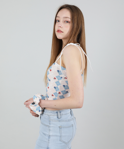 CATTLINE(カトリン)の「(セット) ハイティーン ノースリーブ クロップトップ ヘアゴム (ブルー)(Tシャツ/カットソー・レディース・その他・FREE)」の13枚目の写真