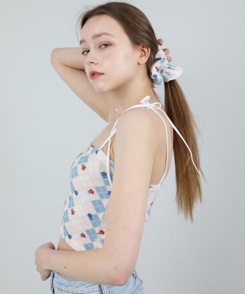 CATTLINE(カトリン)の「(セット) ハイティーン ノースリーブ クロップトップ ヘアゴム (ブルー)(Tシャツ/カットソー・レディース・その他・FREE)」の15枚目の写真