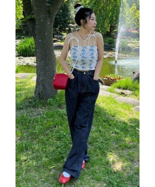 CATTLINE(カトリン)の「(セット) ハイティーン ノースリーブ クロップトップ ヘアゴム (ブルー)(Tシャツ/カットソー・レディース・その他・FREE)」の8枚目の写真