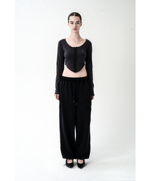 TAPE CUTTING LONG SLEEVE CHARCOAL