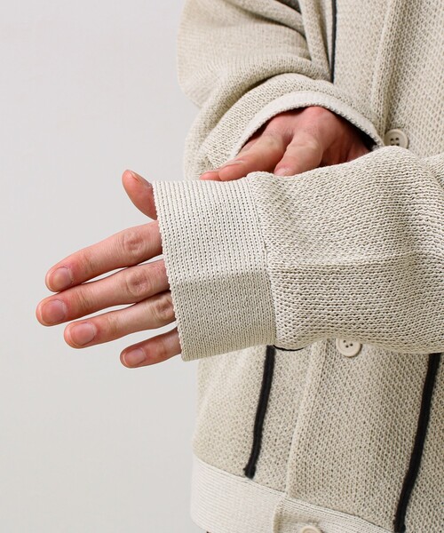 GLOSTER(グロスター)の「ウエスタンライン ニットカーディガン(カーディガン/ボレロ・メンズ・アイボリー/グリーン/ブラック・S/M/L)」の15枚目の写真