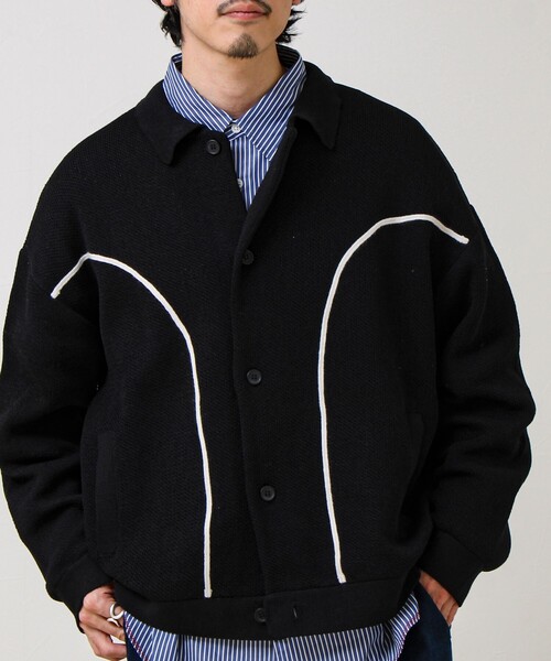 GLOSTER(グロスター)の「ウエスタンライン ニットカーディガン(カーディガン/ボレロ・メンズ・アイボリー/グリーン/ブラック・S/M/L)」の18枚目の写真