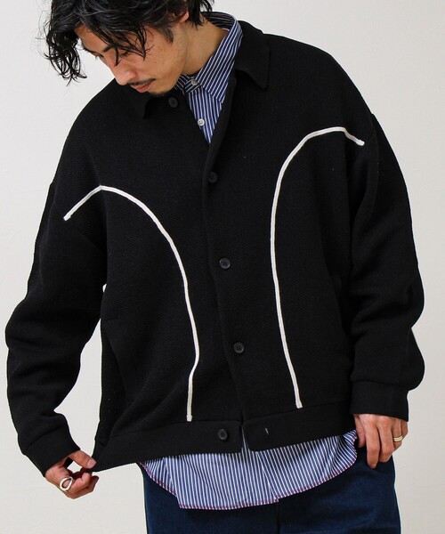 GLOSTER(グロスター)の「ウエスタンライン ニットカーディガン(カーディガン/ボレロ・メンズ・アイボリー/グリーン/ブラック・S/M/L)」の22枚目の写真