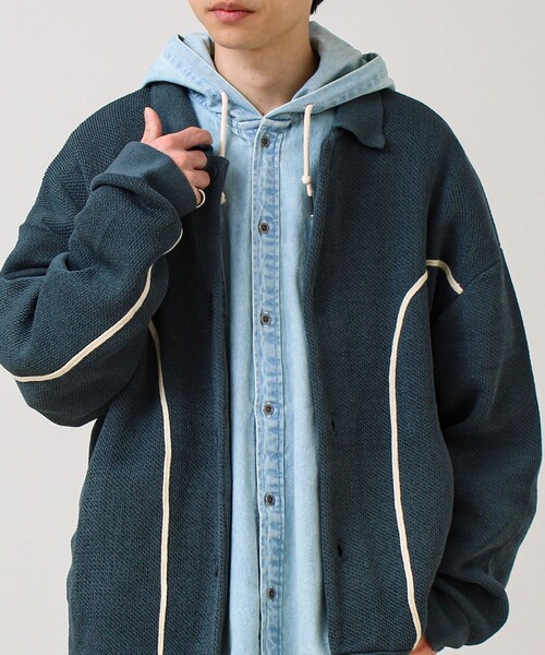 GLOSTER(グロスター)の「ウエスタンライン ニットカーディガン(カーディガン/ボレロ・メンズ・アイボリー/グリーン/ブラック・S/M/L)」の5枚目の写真