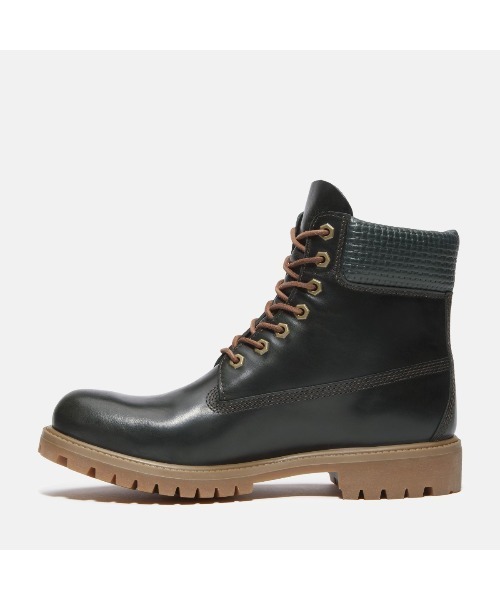 Timberland（ティンバーランド）の「Timberland Premium 6-inch Waterproof Boots（ティンバーランド プレミアム 6インチ ウォータープルーフ ブーツ）（ブーツ・メンズ・ダークグリーン・25cm/25.5cm/26cm/26.5cm/27cm/27.5cm/28cm/28.5cm/29cm）」の2枚目の写真