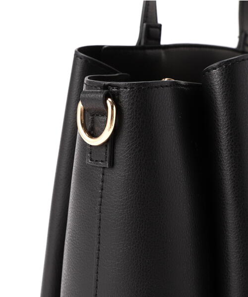 NATURAL BEAUTY BASIC(ナチュラルビューティーベーシック)の「◇ドロップリボントートバッグ(トートバッグ・レディース・ブラック/オフホワイト・フリ-)」の7枚目の写真