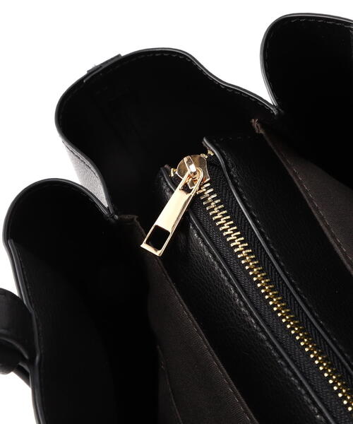 NATURAL BEAUTY BASIC(ナチュラルビューティーベーシック)の「◇ドロップリボントートバッグ(トートバッグ・レディース・ブラック/オフホワイト・フリ-)」の10枚目の写真