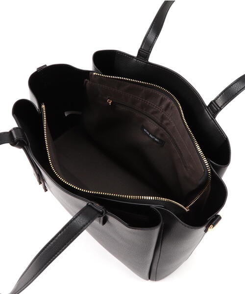 NATURAL BEAUTY BASIC(ナチュラルビューティーベーシック)の「◇ドロップリボントートバッグ(トートバッグ・レディース・ブラック/オフホワイト・フリ-)」の12枚目の写真