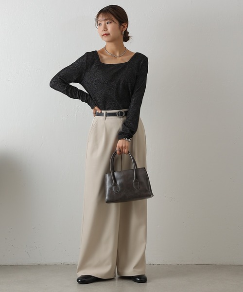 COLONY 2139（コロニートゥーワンスリーナイン）の「コンパクトフラップハンドバッグ（ハンドバッグ・レディース・ブラウン/ブラック・FREE）」の11枚目の写真