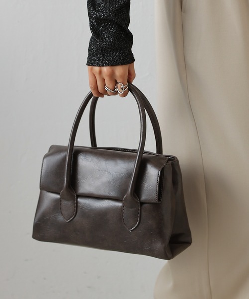 COLONY 2139（コロニートゥーワンスリーナイン）の「コンパクトフラップハンドバッグ（ハンドバッグ・レディース・ブラウン/ブラック・FREE）」の10枚目の写真