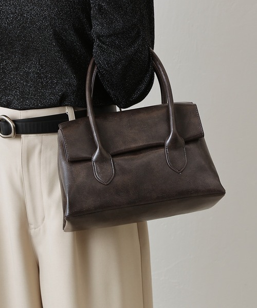 COLONY 2139（コロニートゥーワンスリーナイン）の「コンパクトフラップハンドバッグ（ハンドバッグ・レディース・ブラウン/ブラック・FREE）」の8枚目の写真