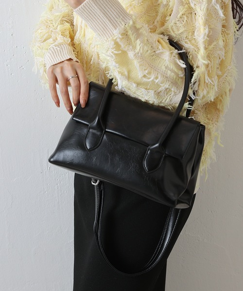 COLONY 2139（コロニートゥーワンスリーナイン）の「コンパクトフラップハンドバッグ（ハンドバッグ・レディース・ブラウン/ブラック・FREE）」の3枚目の写真