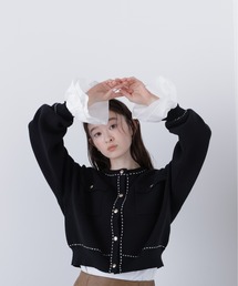 N.（N. Natural Beauty Basic） | ステッチニットジャケット(カーディガン/ボレロ)