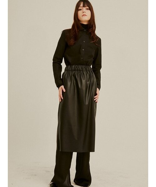Sorry,Too Much Love（ソーリートゥーマッチラブ）の「Premium Cotton High Collar Blouse_Black（シャツ/ブラウス・レディース・その他・FREE）」の3枚目の写真
