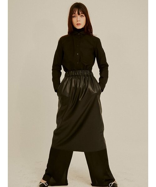 Sorry,Too Much Love（ソーリートゥーマッチラブ）の「Premium Cotton High Collar Blouse_Black（シャツ/ブラウス・レディース・その他・FREE）」の5枚目の写真