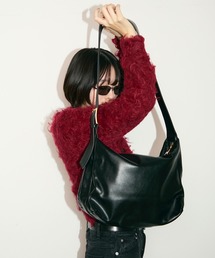 TONER | ワンショルダーレザーバッグ/ロゴプレート付き(ショルダーバッグ)