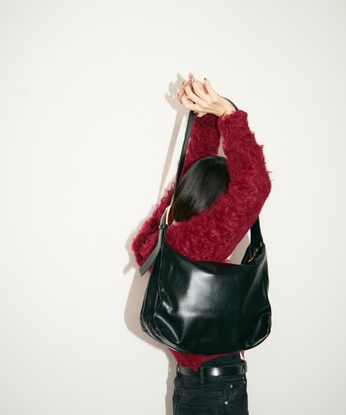 TONER（トナー）の「ワンショルダーレザーバッグ/ロゴプレート付き（ショルダーバッグ・レディース・ブラック/ブラウン/レッド・FREE）」の13枚目の写真