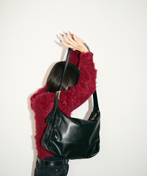 TONER（トナー）の「ワンショルダーレザーバッグ/ロゴプレート付き（ショルダーバッグ・レディース・ブラック/ブラウン/レッド・FREE）」の14枚目の写真