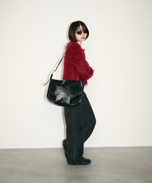 TONER（トナー）の「ワンショルダーレザーバッグ/ロゴプレート付き（ショルダーバッグ・レディース・ブラック/ブラウン/レッド・FREE）」の20枚目の写真