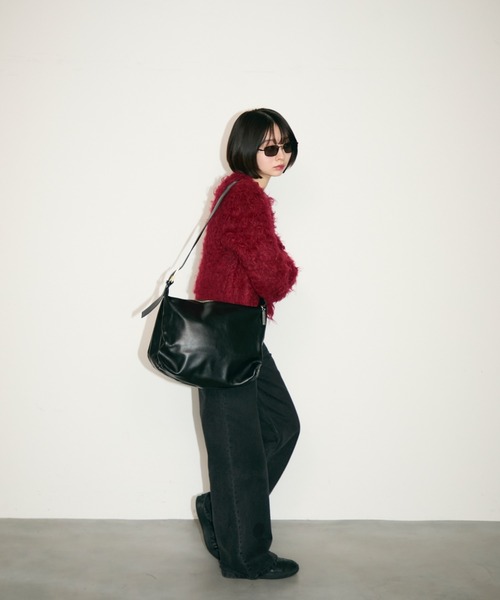 TONER（トナー）の「ワンショルダーレザーバッグ/ロゴプレート付き（ショルダーバッグ・レディース・ブラック/ブラウン/レッド・FREE）」の21枚目の写真