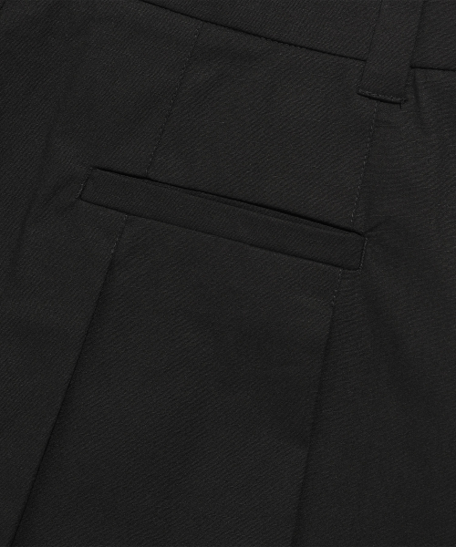 NICE GHOST CLUB（ナイスゴーストクラブ）の「DOUBLE PLEATS SHORTS_BLACK(NG2FMUPA60A)（その他パンツ・レディース・ブラック・S/M/L）」の5枚目の写真