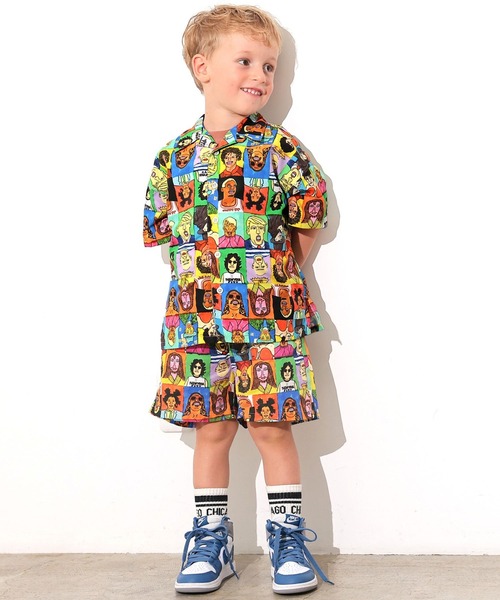 Ocean&Ground（オーシャン&グラウンド）の「サンフランシスコシティショーツ/セットアップ可（その他パンツ・キッズ・マルチ/オフホワイト/チャコール・80/90/95/100/110/120/130/140）」の7枚目の写真