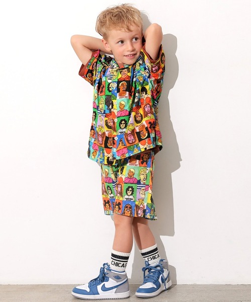 Ocean&Ground（オーシャン&グラウンド）の「サンフランシスコシティショーツ/セットアップ可（その他パンツ・キッズ・マルチ/オフホワイト/チャコール・80/90/95/100/110/120/130/140）」の5枚目の写真