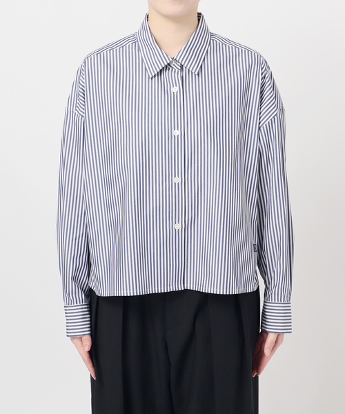 journal standard L'essage（ジャーナルスタンダードレサージュ）の「【金子綾さん着用】刺繍ショートシャツ（シャツ/ブラウス・レディース・グレー/ネイビー/ブルー系その他・FREE）」の19枚目の写真