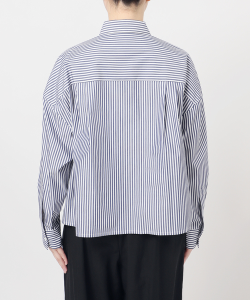 journal standard L'essage（ジャーナルスタンダードレサージュ）の「【金子綾さん着用】刺繍ショートシャツ（シャツ/ブラウス・レディース・グレー/ネイビー/ブルー系その他・FREE）」の21枚目の写真