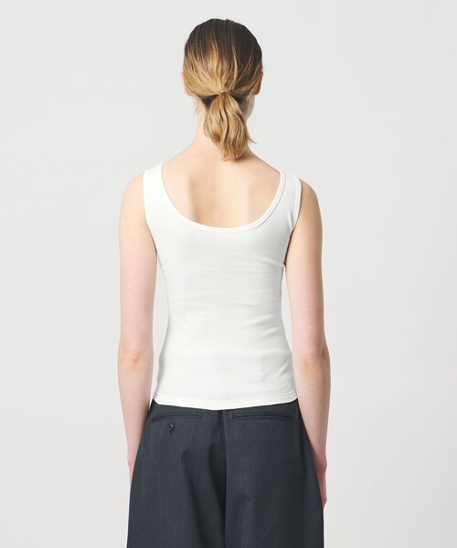 LOEFF(ロエフ)の「<LOEFF>ベアテレコ タンクトップ(Tシャツ/カットソー・レディース・ブラック/ネイビー/ホワイト・FREE)」の10枚目の写真