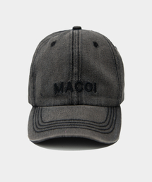 MACOI（マッコイ）の「ステッチウォッシュドデニムリラックスフィット帽子[黒デニム]（キャップ）」