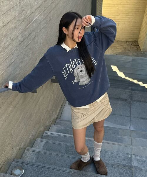 Retriever Club（レトリーバークラブ）の「RETRIEVER DOLL CREWNECK [PIGMENT NAVY]（スウェット・レディース・その他・M/L/XL）」の14枚目の写真