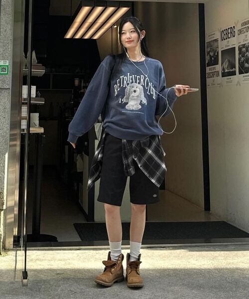 Retriever Club（レトリーバークラブ）の「RETRIEVER DOLL CREWNECK [PIGMENT NAVY]（スウェット・レディース・その他・M/L/XL）」の6枚目の写真